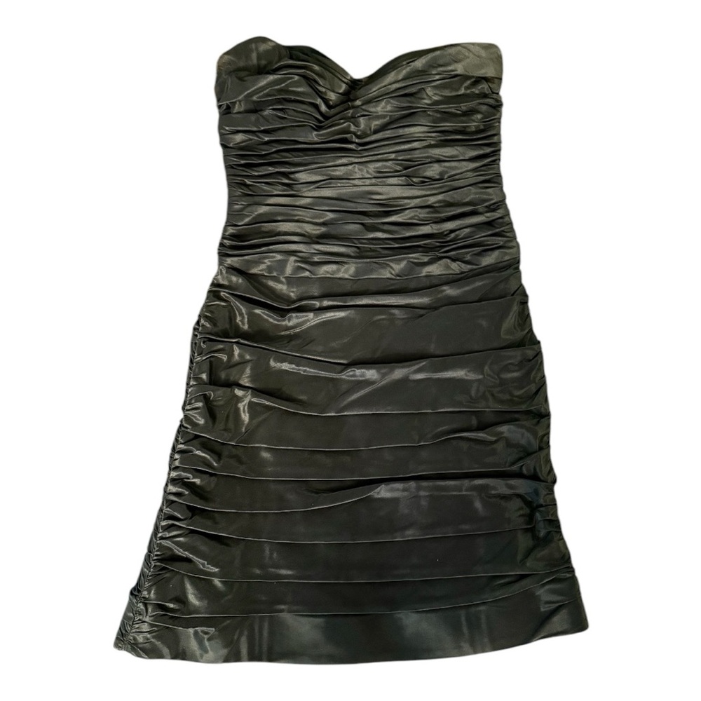 Elegant Black Ruched Dress